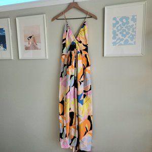Multi color midi dress with adjustable straps - ASOS